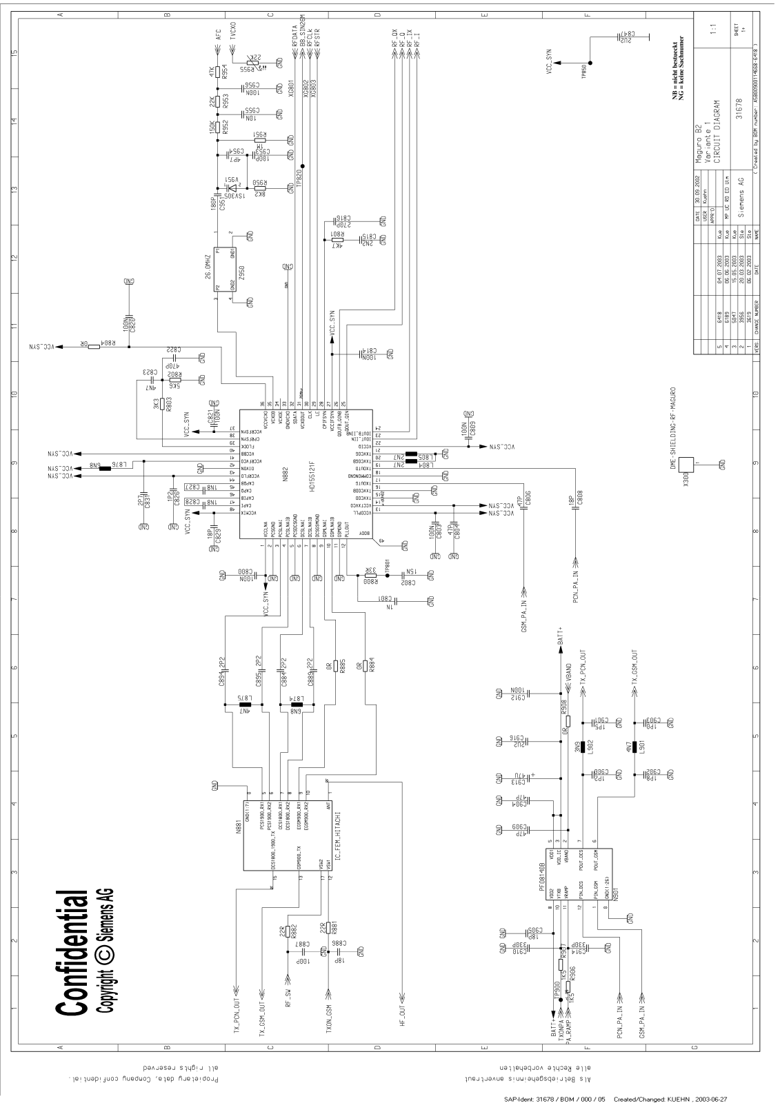 Siemens MC60 Schematic