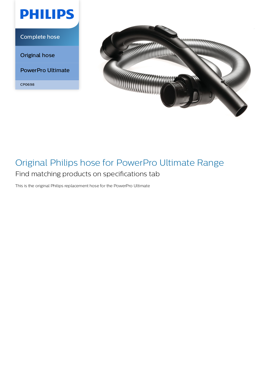Philips CP0698/01 leaflet - ManualMachine.com