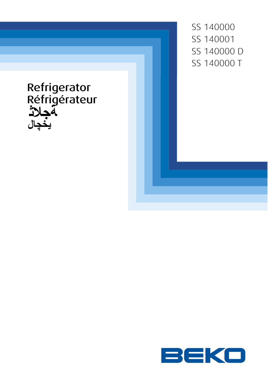 Beko SS 140000, SS 140001, SS 140000 D, SS 140000 T User manual