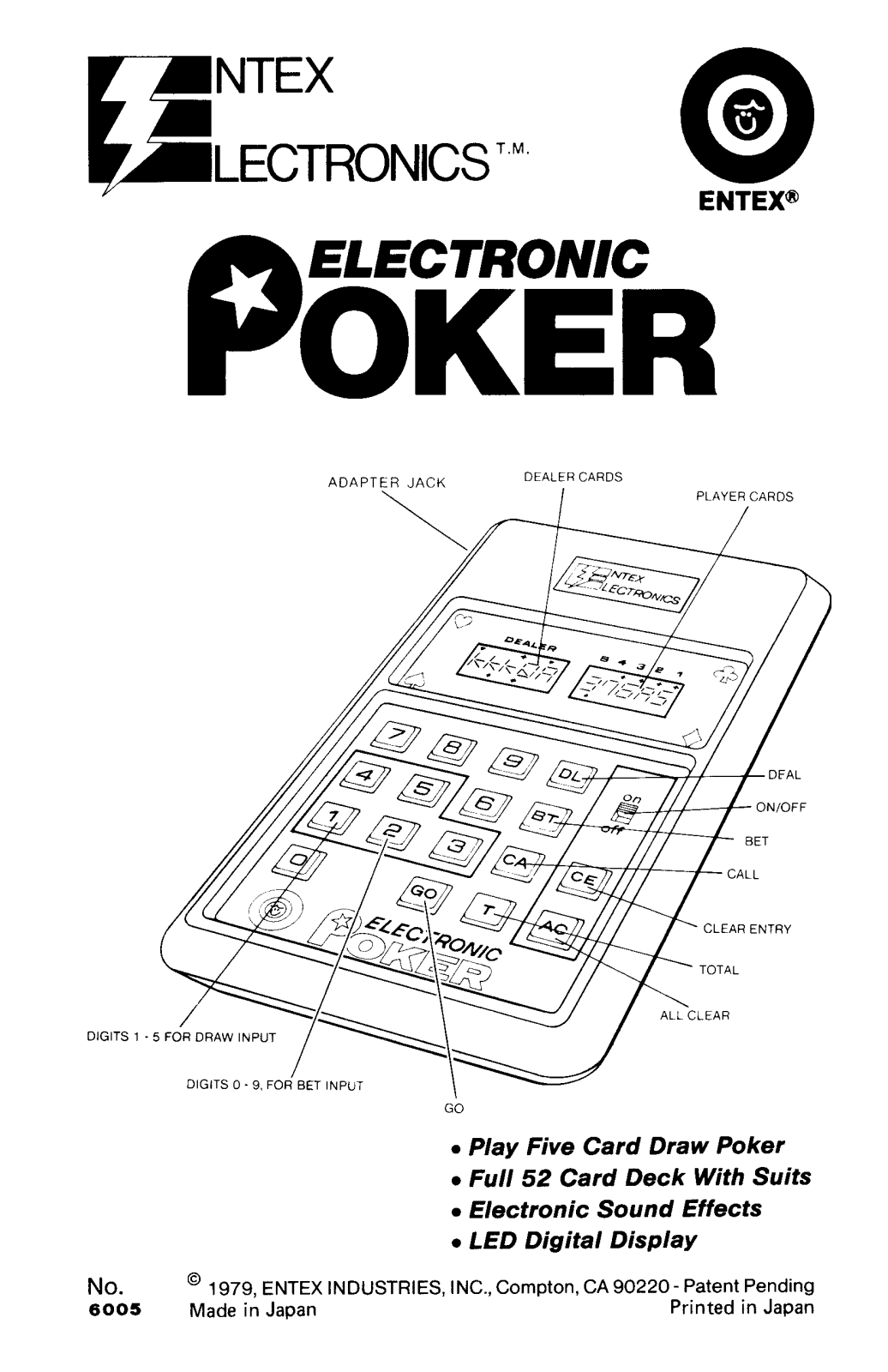 Entex Poker User Guide