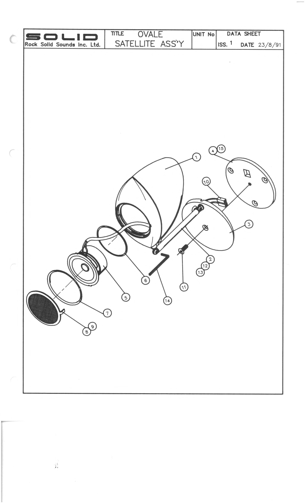 Bowers and Wilkins Ovale Service manual