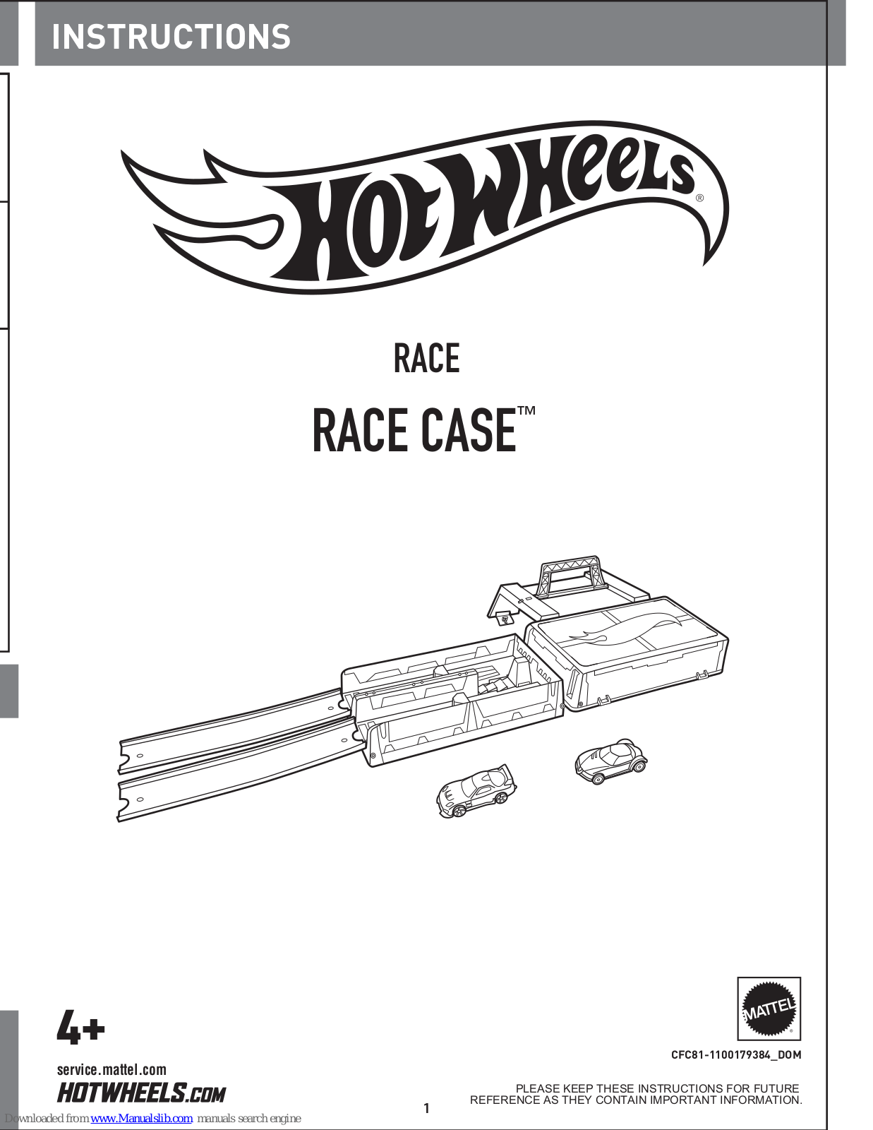 Hot Wheels RACE CASE Instructions Manual - ManualMachine.com