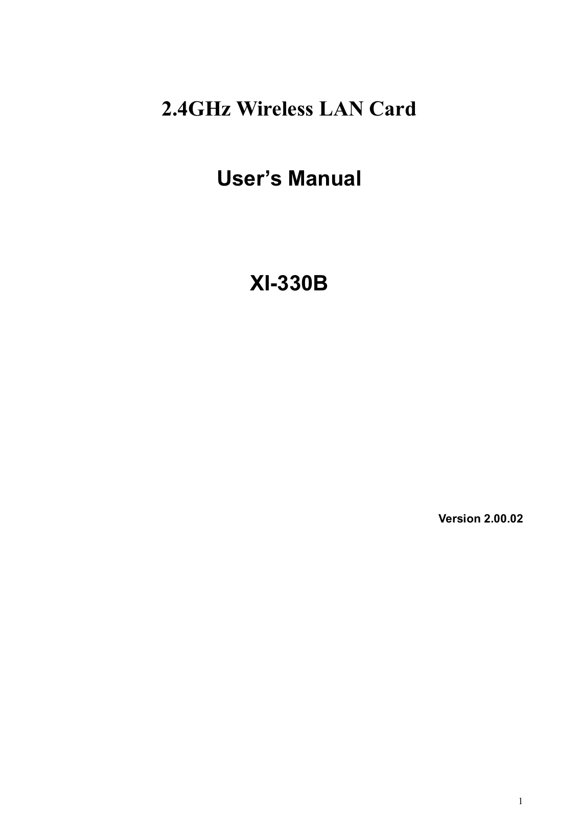 Z Com 0330B User Manual