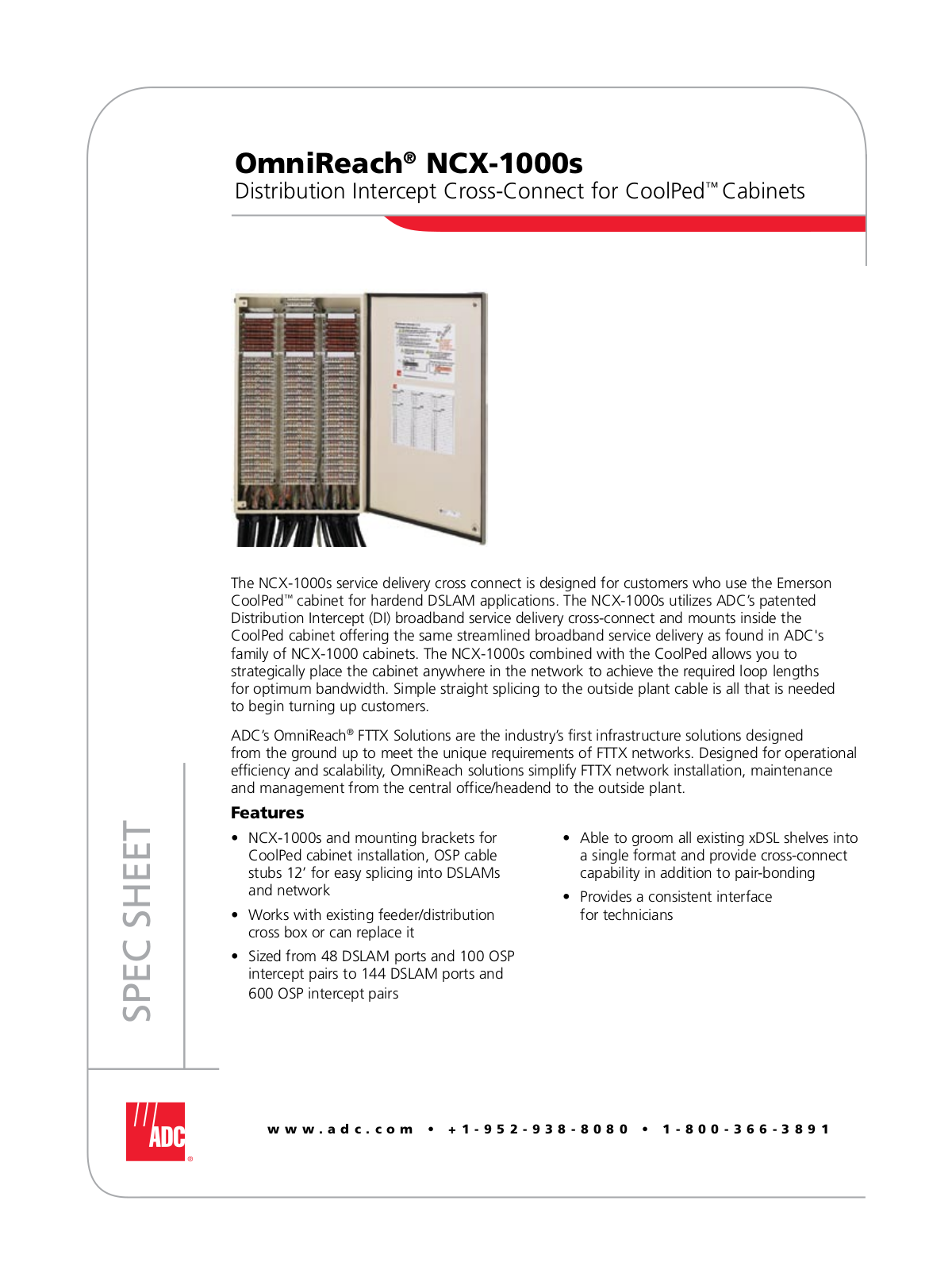 ADC NCX-1000s User Manual