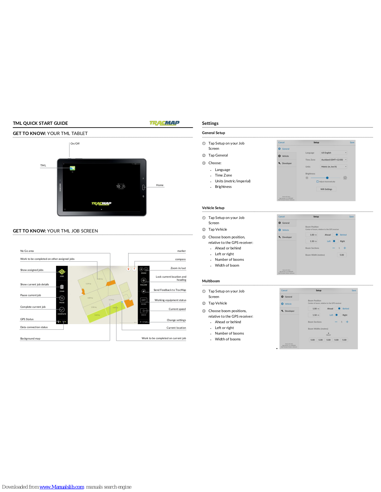 TracMap TML Quick Start Manual