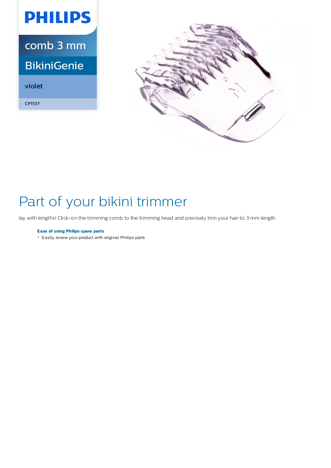 Philips CP1537/01 leaflet - ManualMachine.com