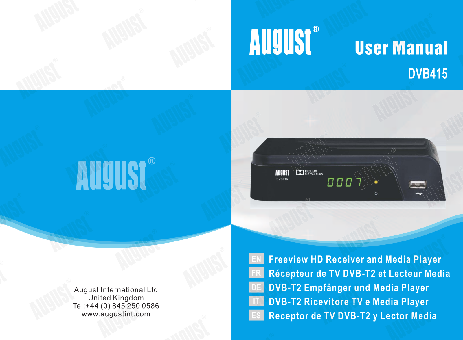 August DVB41 User Manual