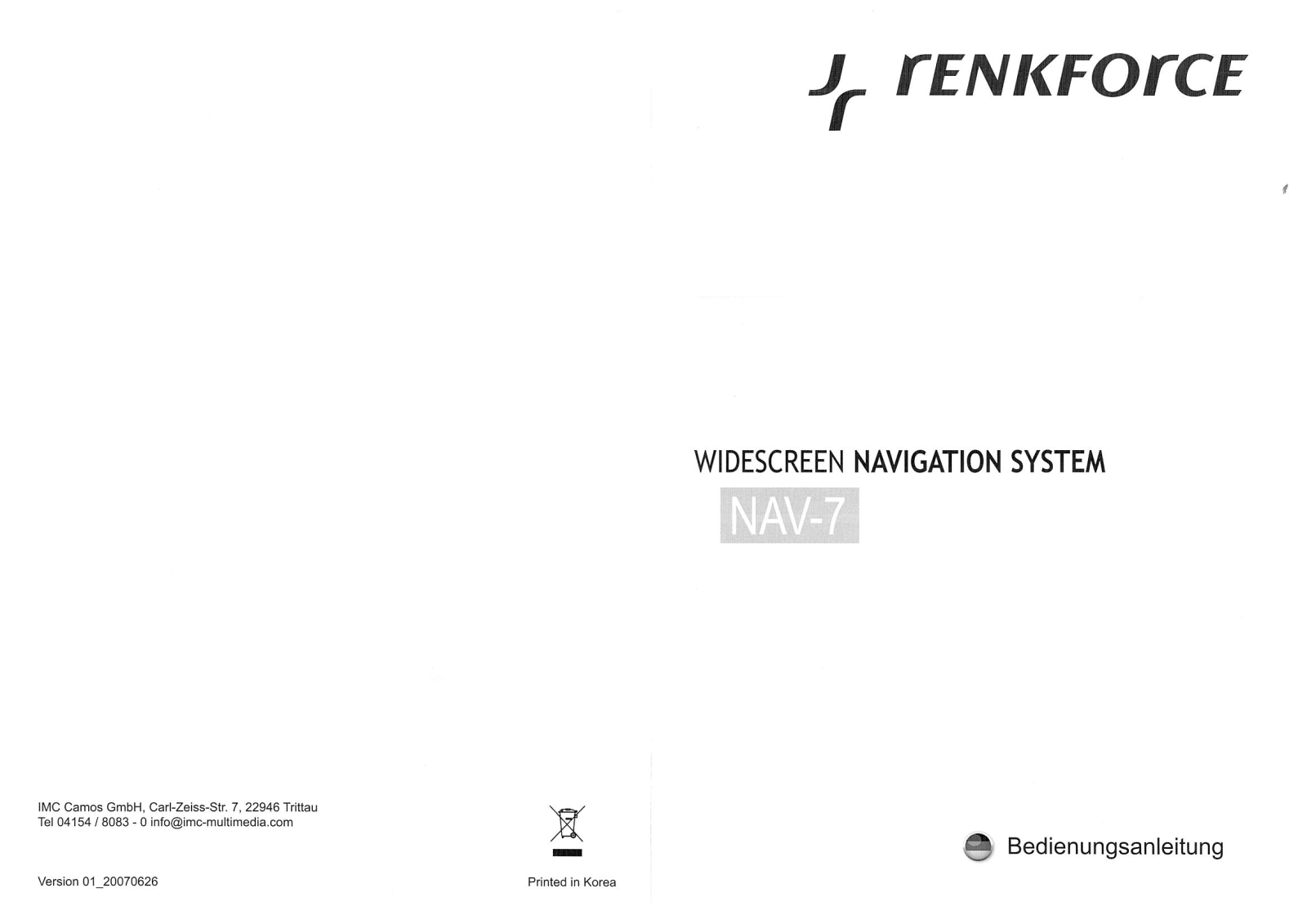 Renkforce NAV-7 User Manual