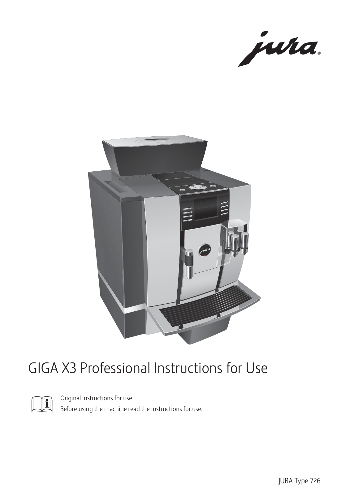 JURA GIGAX3 User Manual