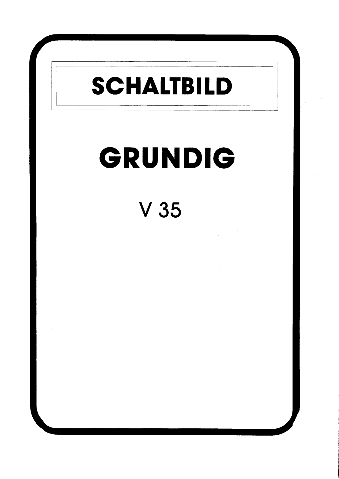 Grundig V-35 Schematic