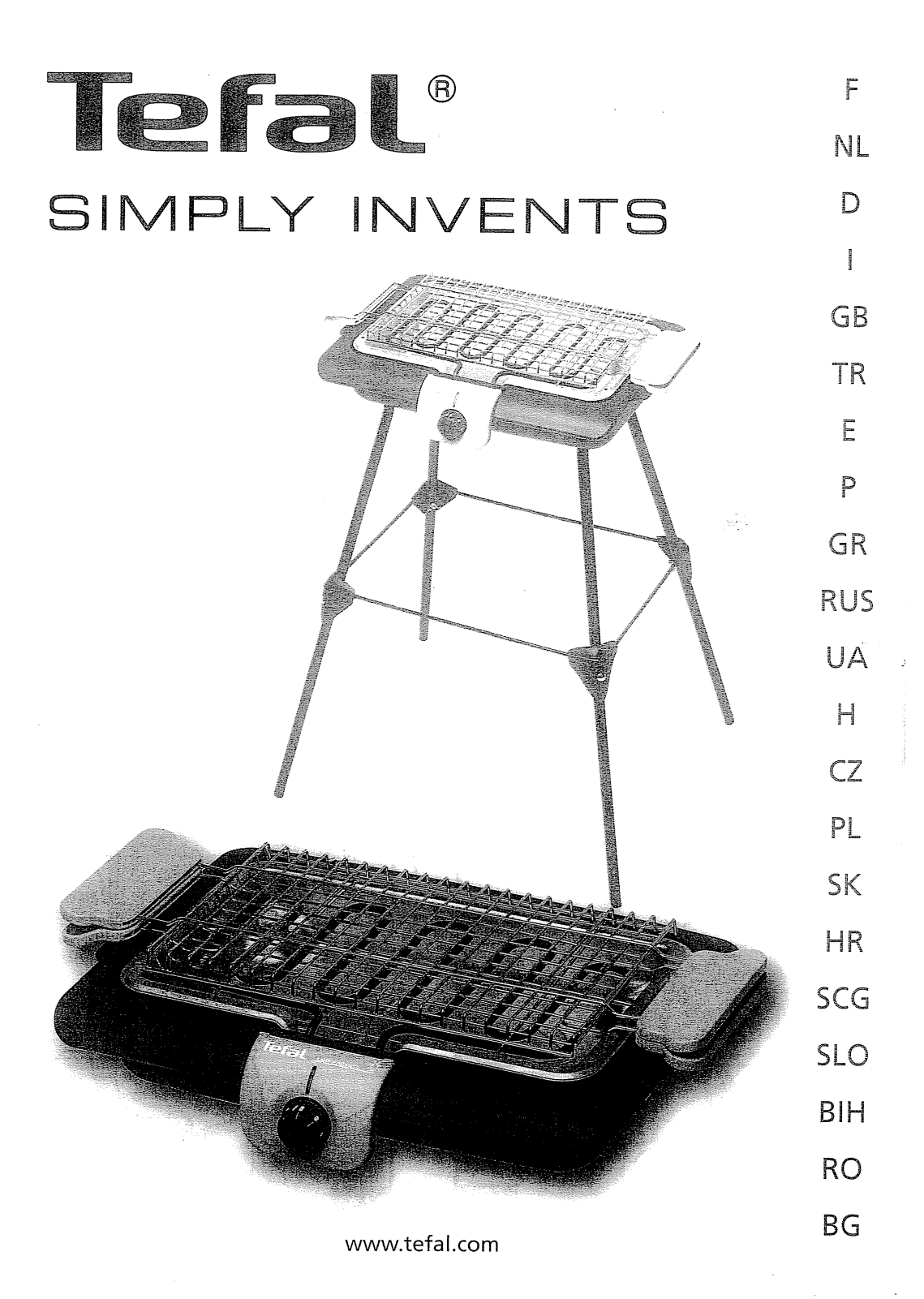 Tefal BG 211012 User Manual