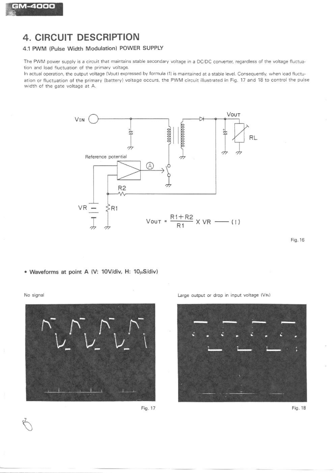 PIONEER GM-4000 Service Manual