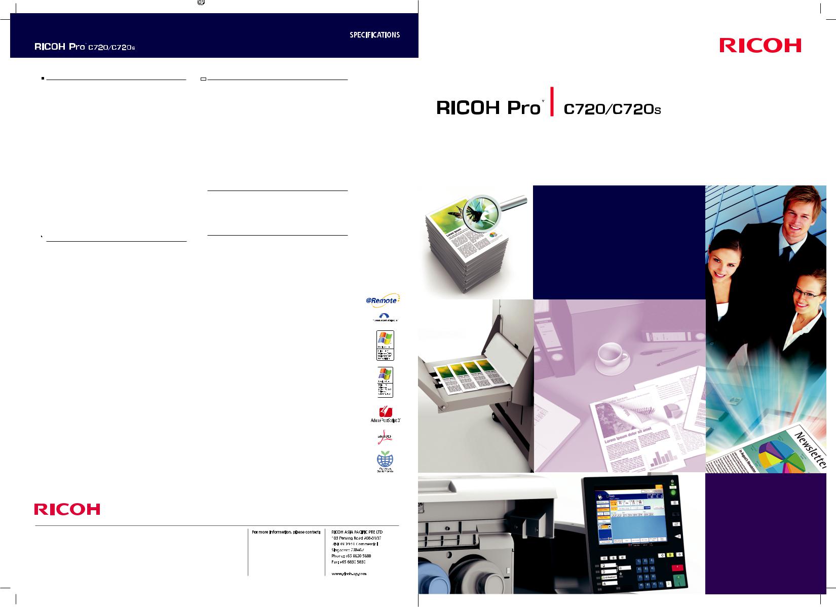 Ricoh PRO C720, PRO C720S BROCHURE