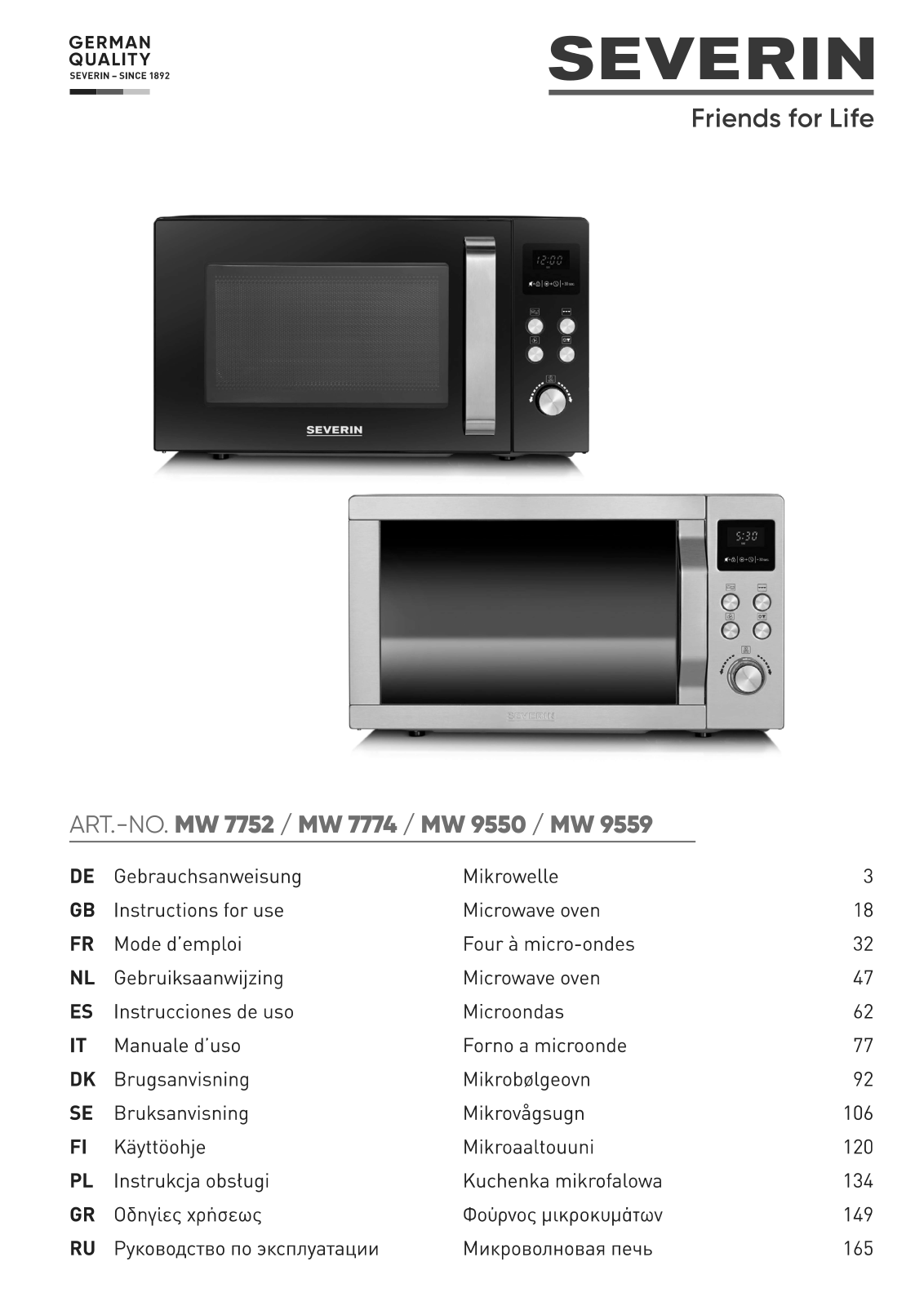SEVERIN MW 7774 User guide - ManualMachine.com