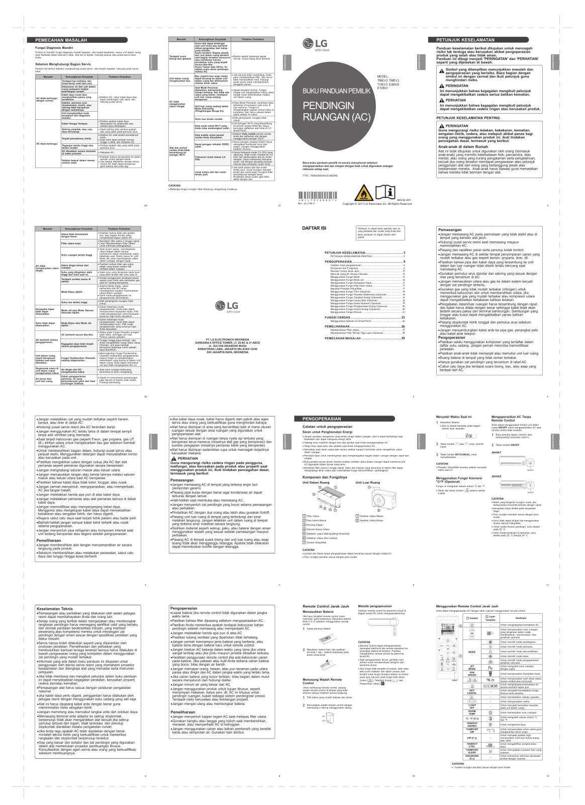 LG T06EV3 Manual book