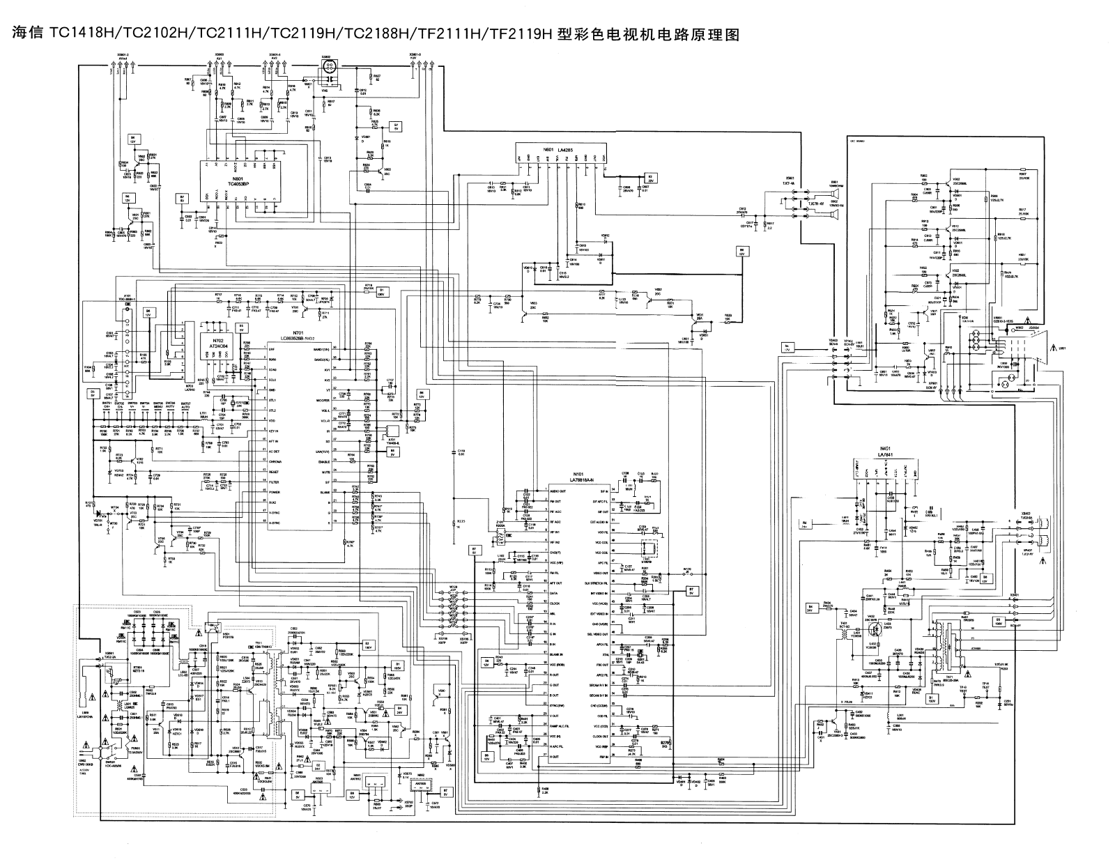 Hisense TC1418H Schematic