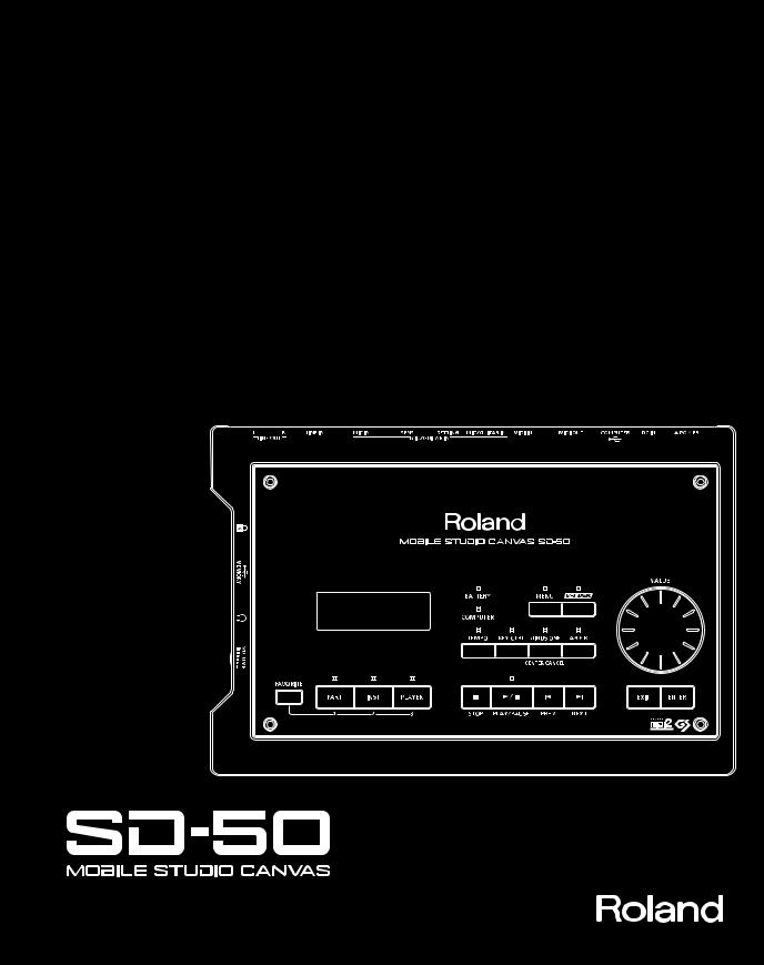 ROLAND SD-50 User Manual