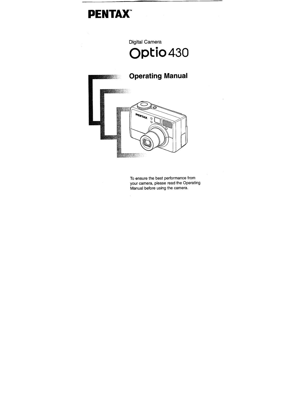 Pentax Optio 430 User Manual