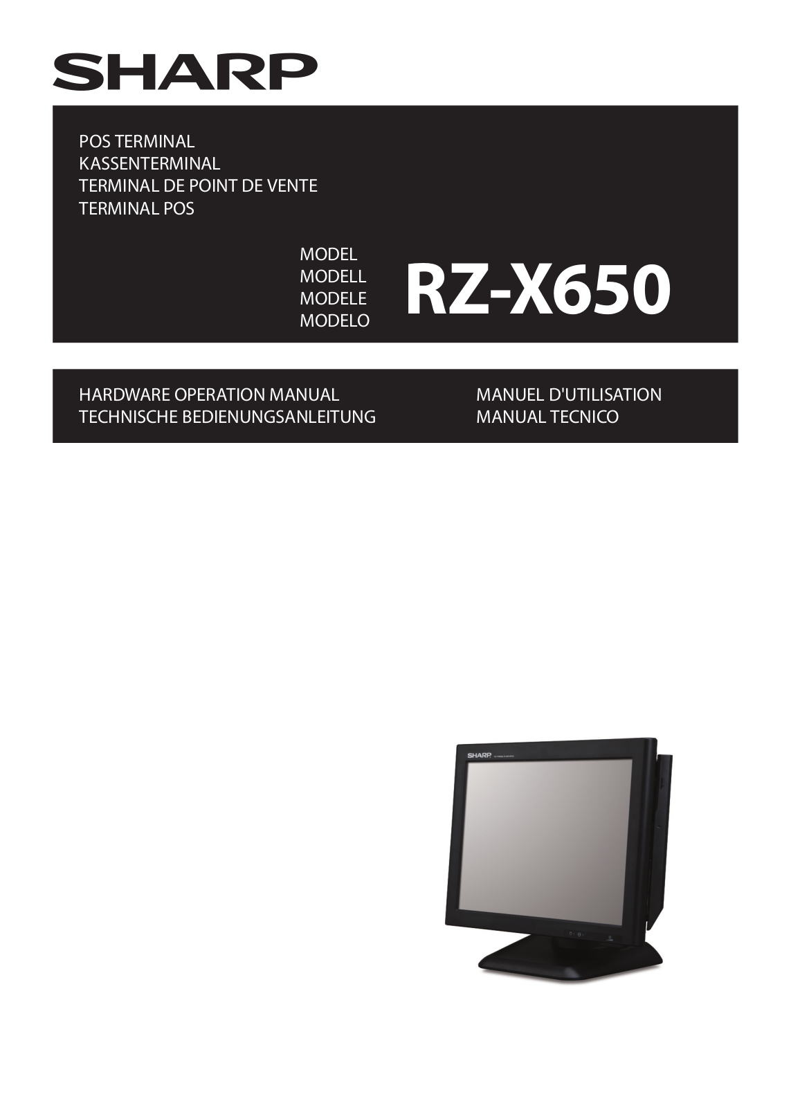 Sharp RZ-X 650 User Manual