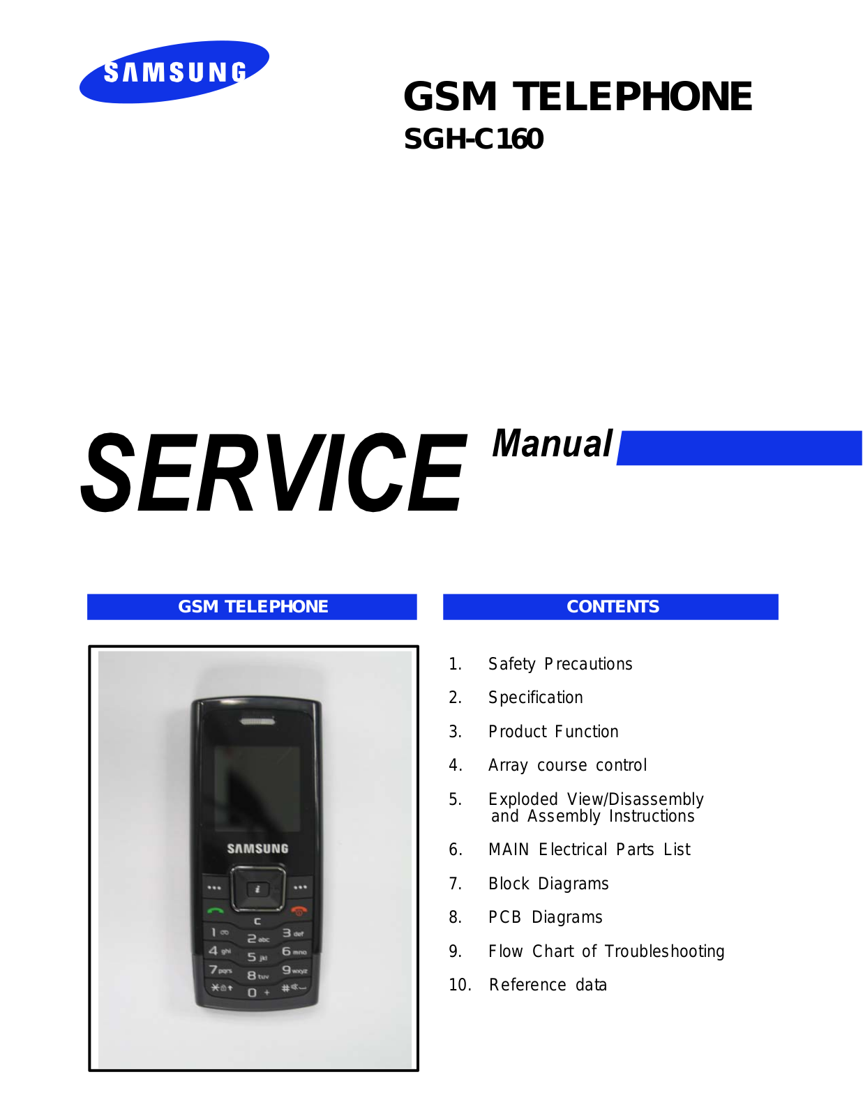 Samsung SGH-C160 Service Manual