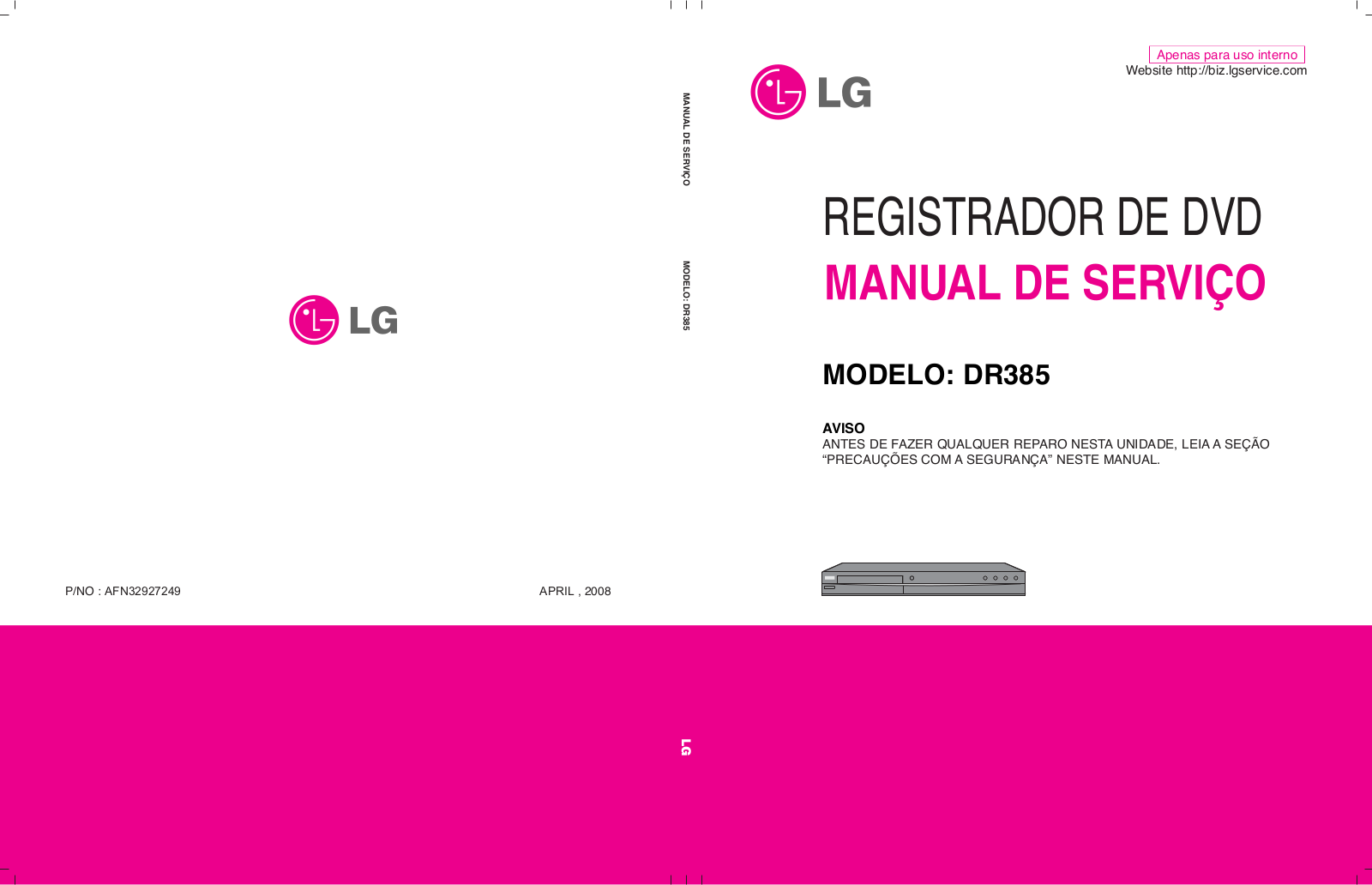 LG DR385B Schematic