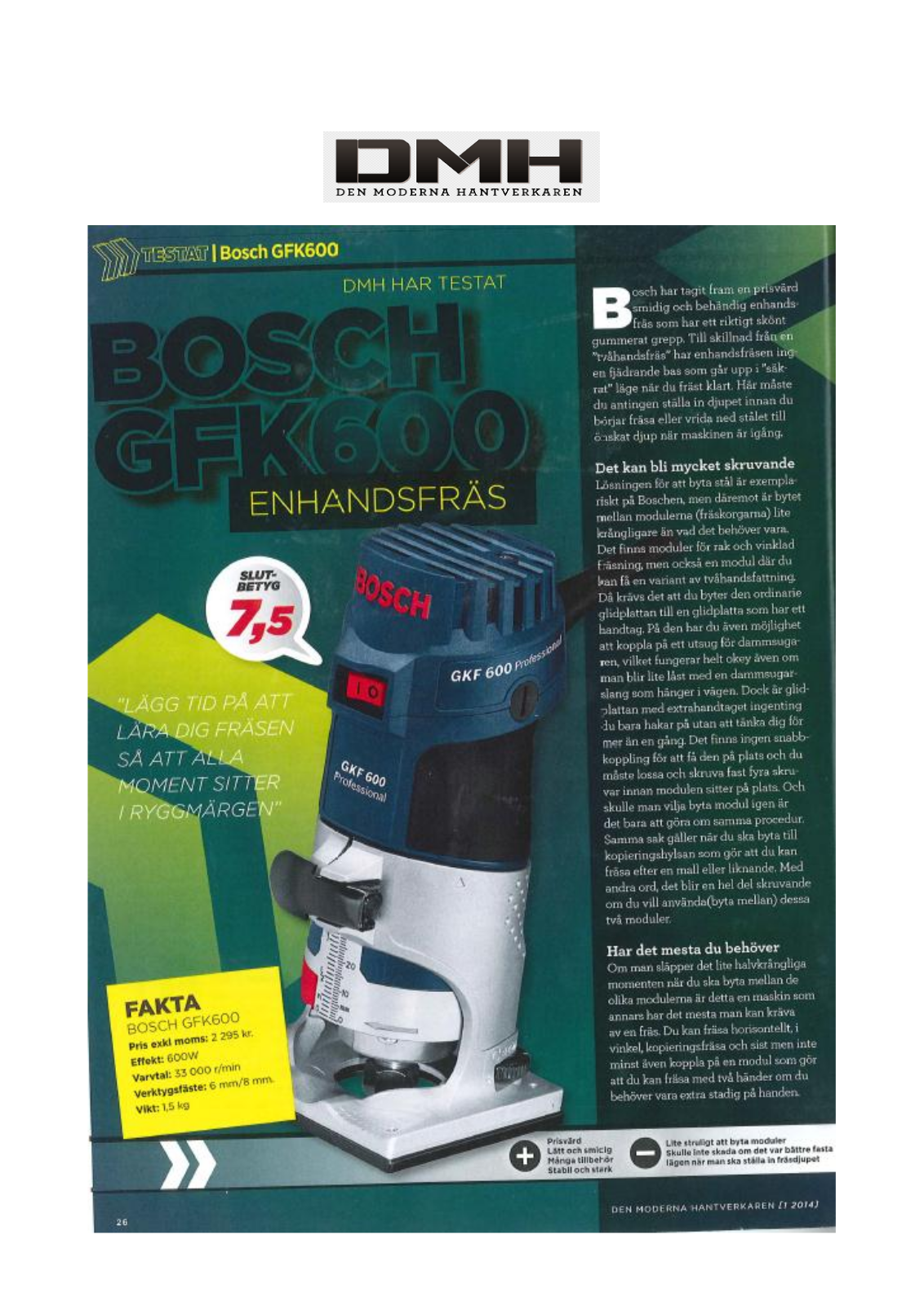 Bosch GKF 600 User Manual