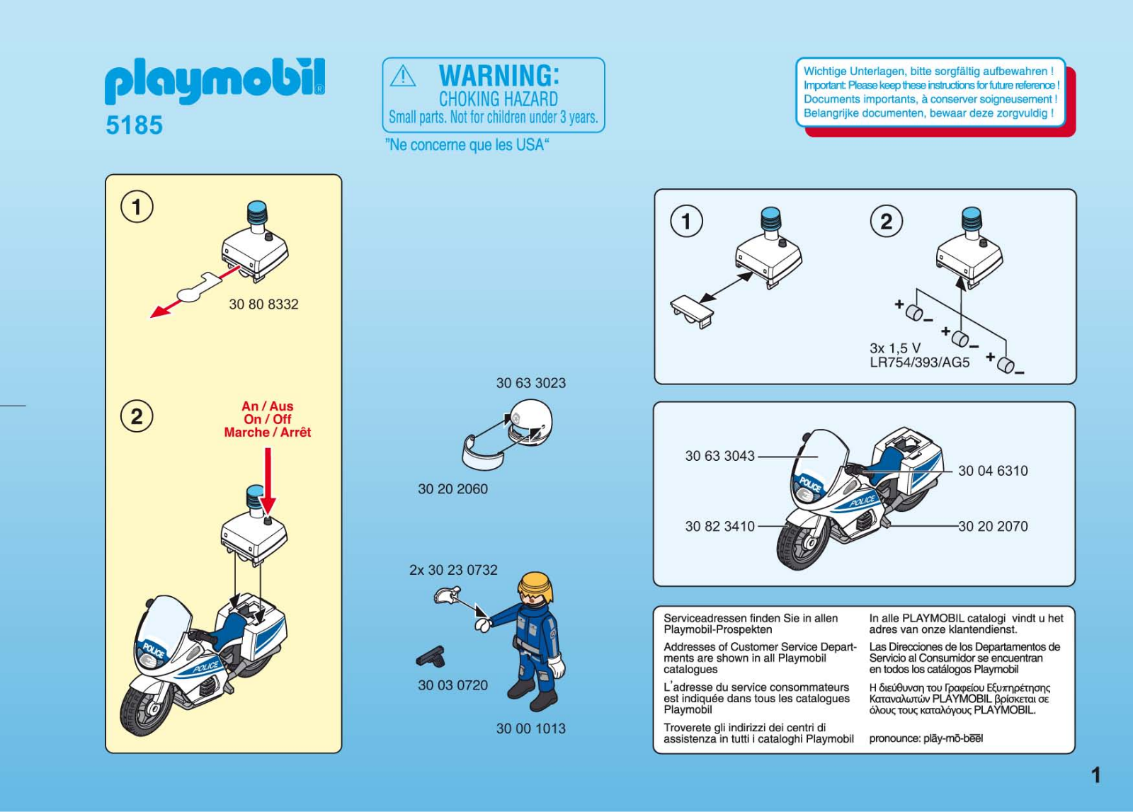 Playmobil 5185 Instructions