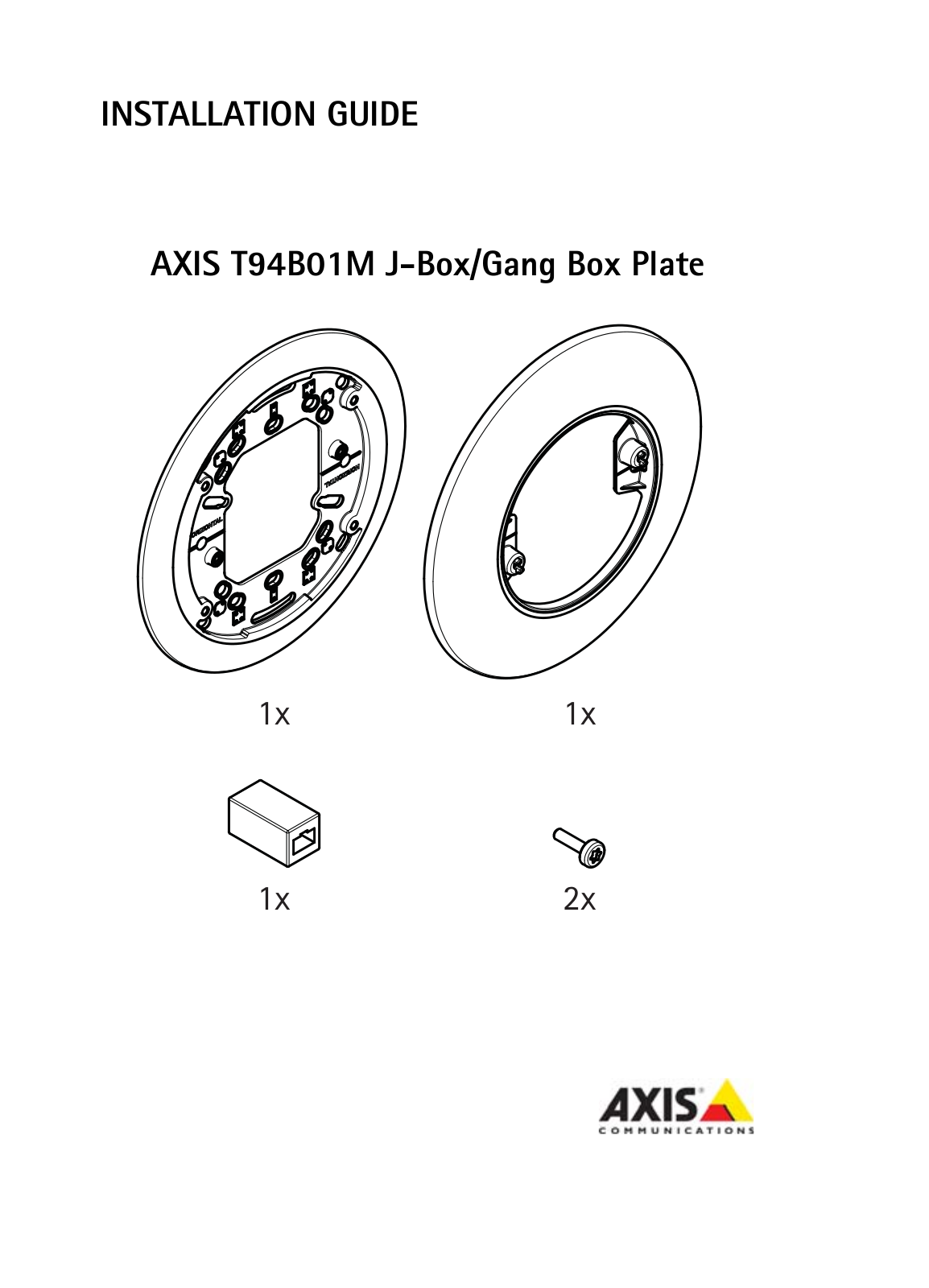 Axis T94B01M User Manual