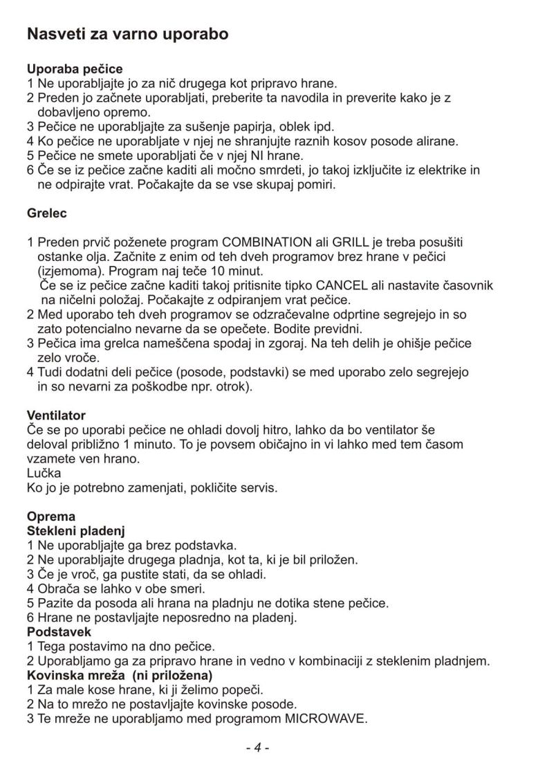 Panasonic NN-CS596S User Manual