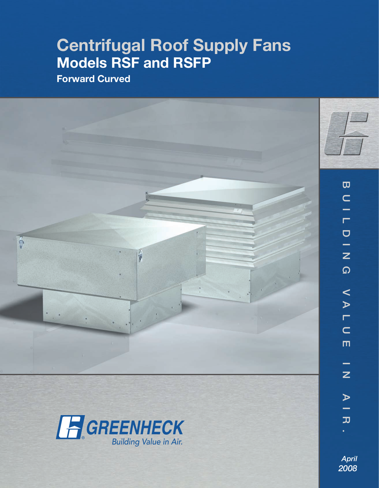 Greenheck RSF-100 User Manual