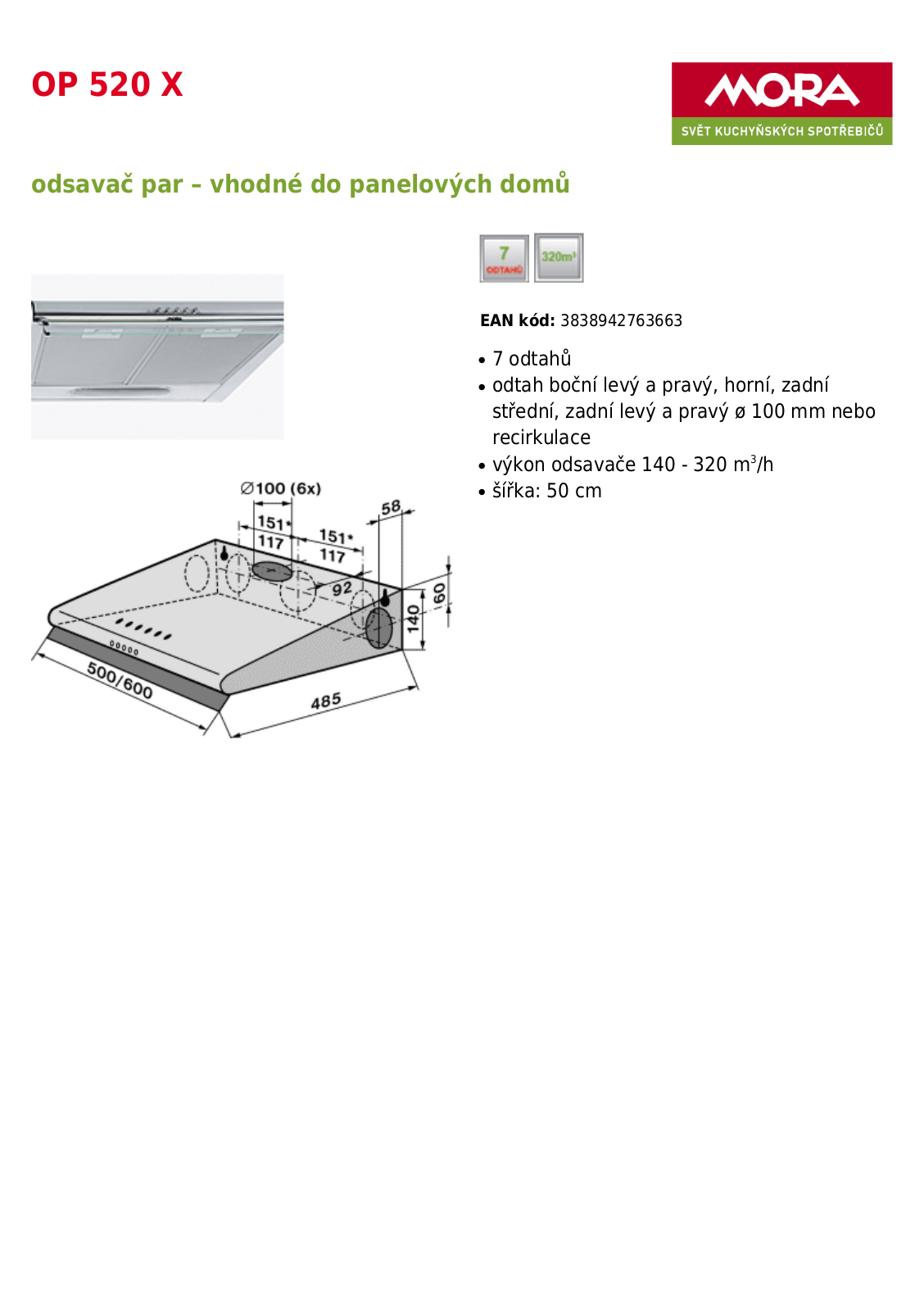 Mora OP 520 X User Manual