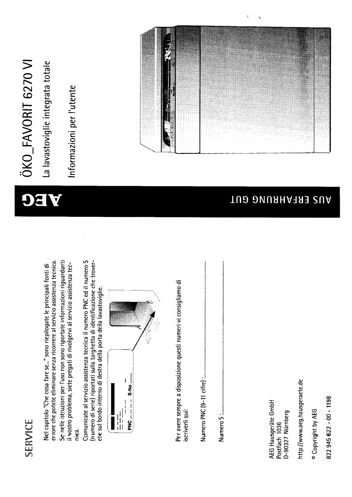 AEG FAVORIT 6270 VI User Manual