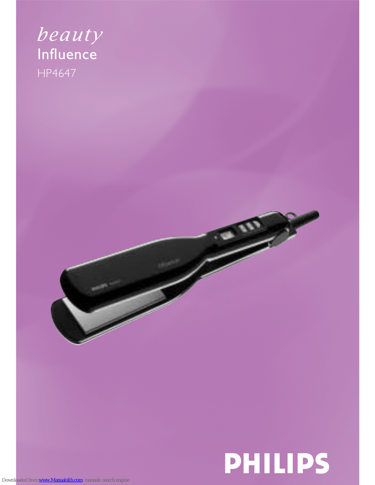 Philips beauty Influence HP4647, HP4647/00 User Manual