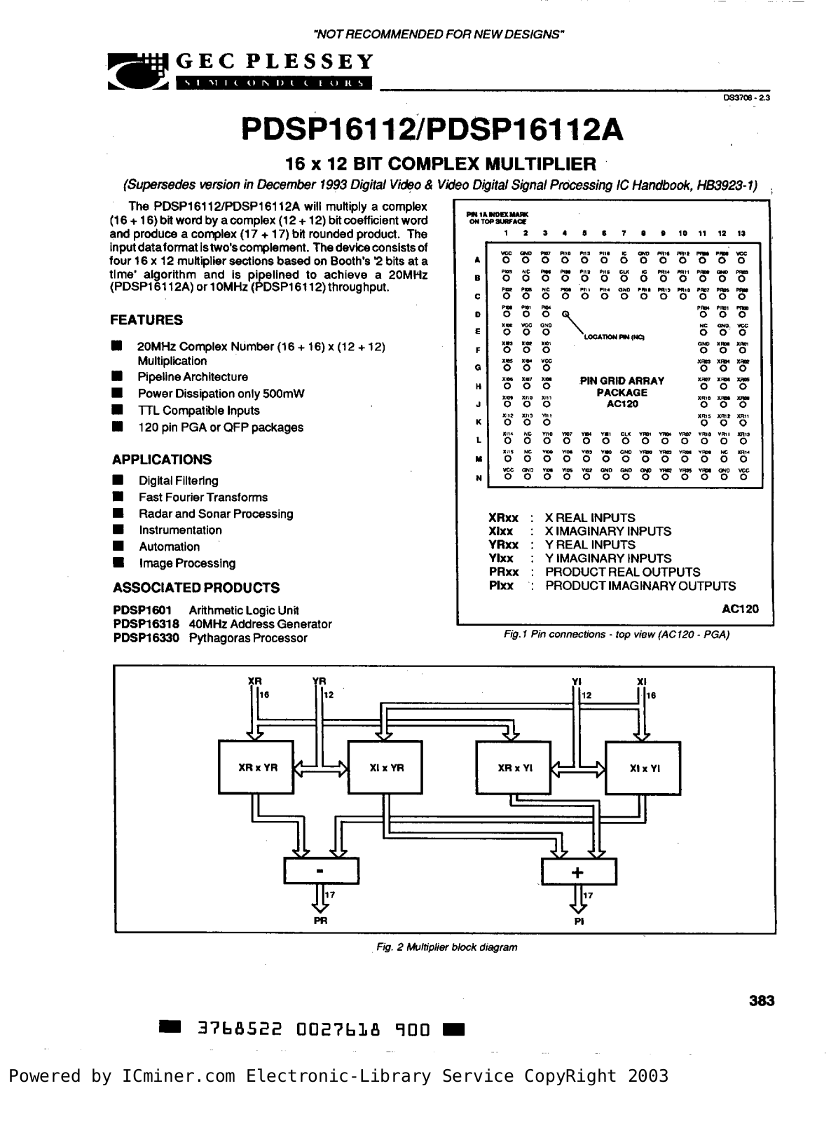 GEC PDSP 16112, PDSP 16112A User Manual