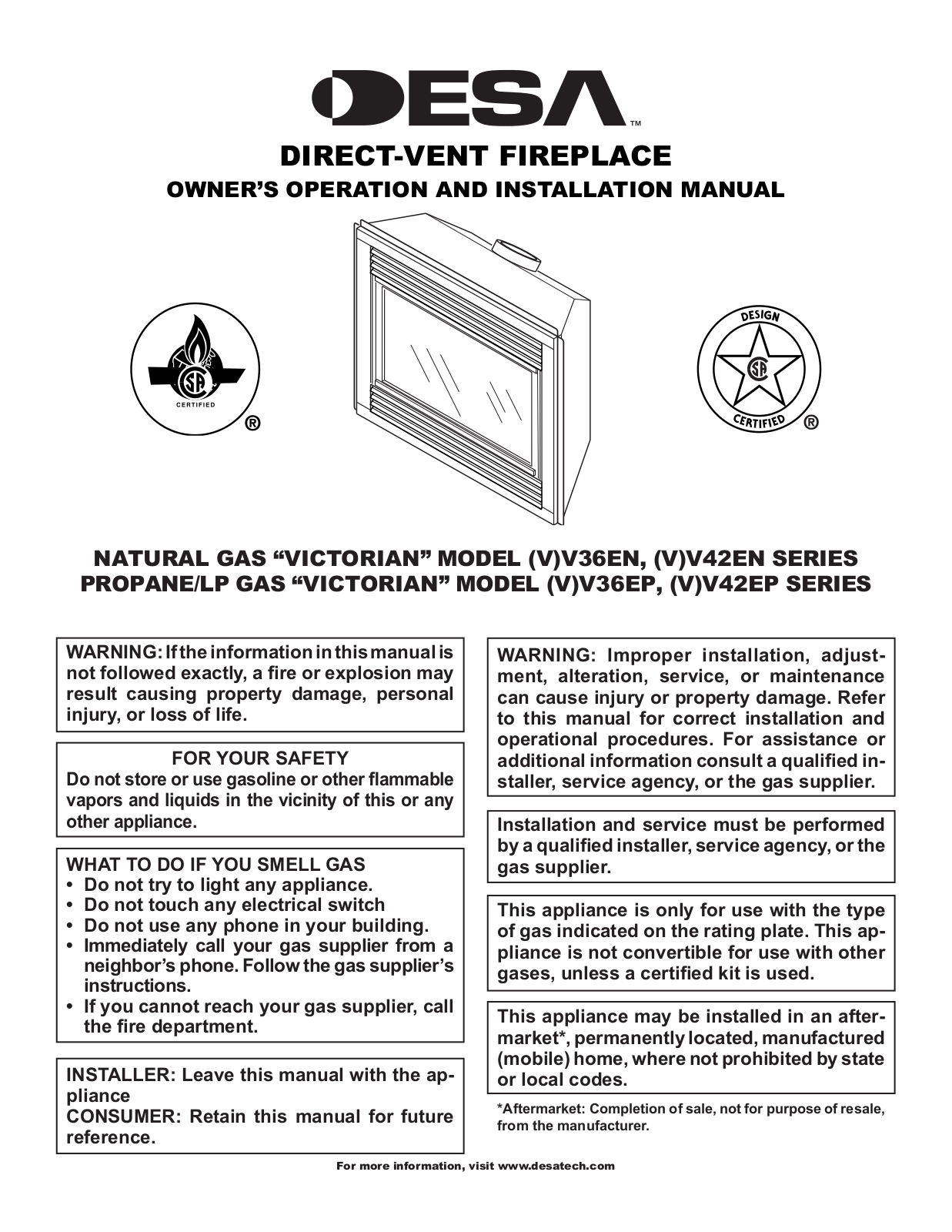 Desa vV42EP User Manual