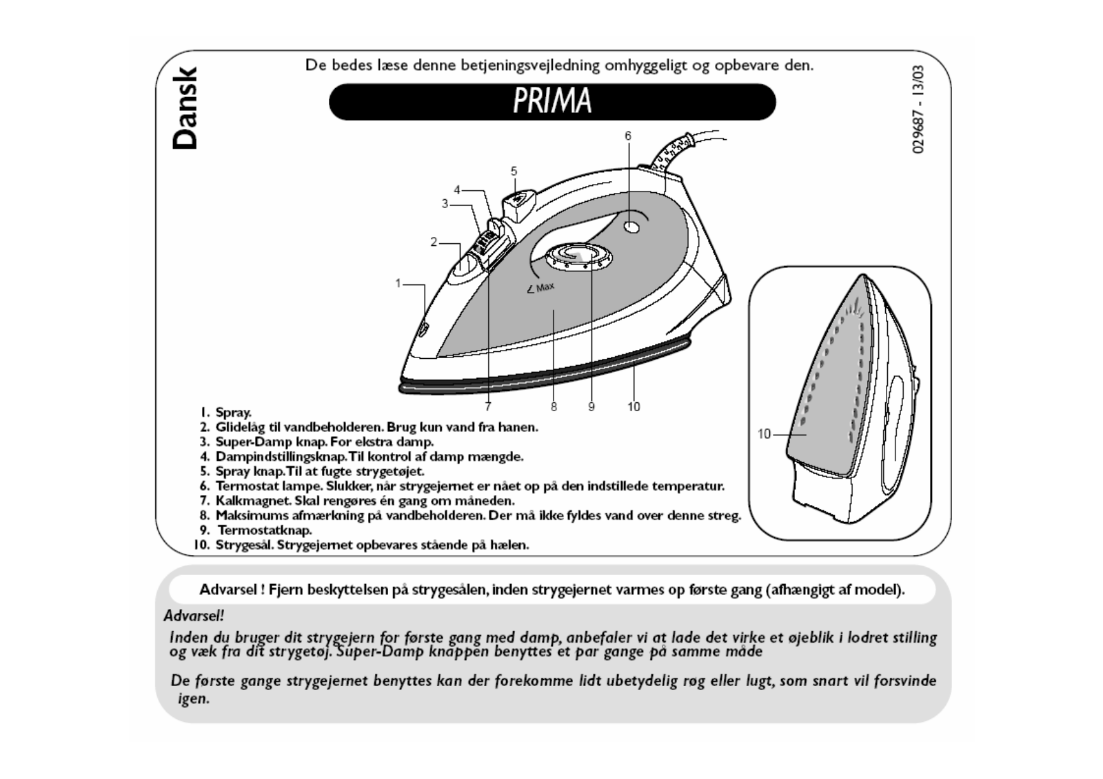 Tefal FV2020, FV2010 User Manual