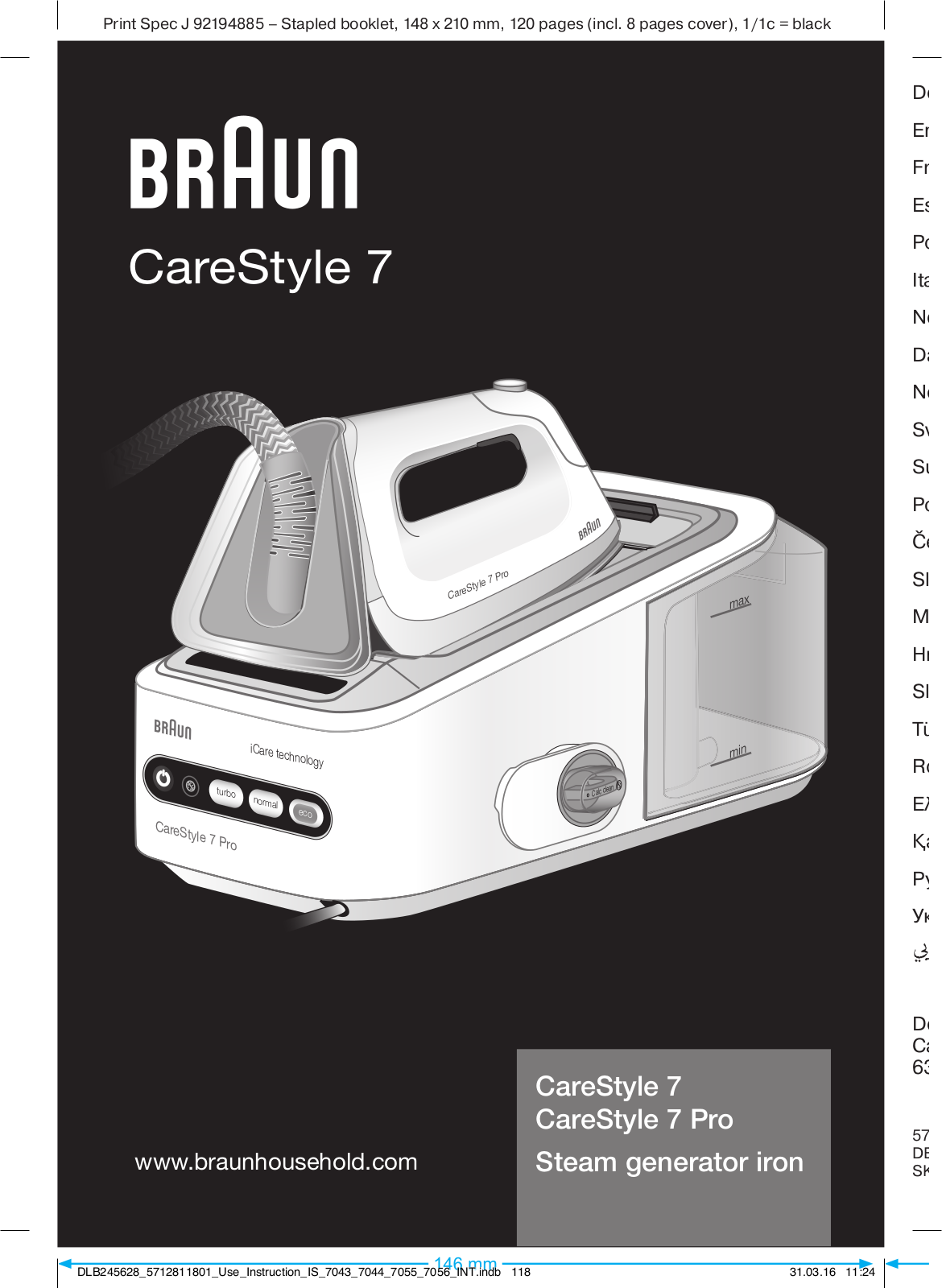 Braun CareStyle 7 Pro User Manual