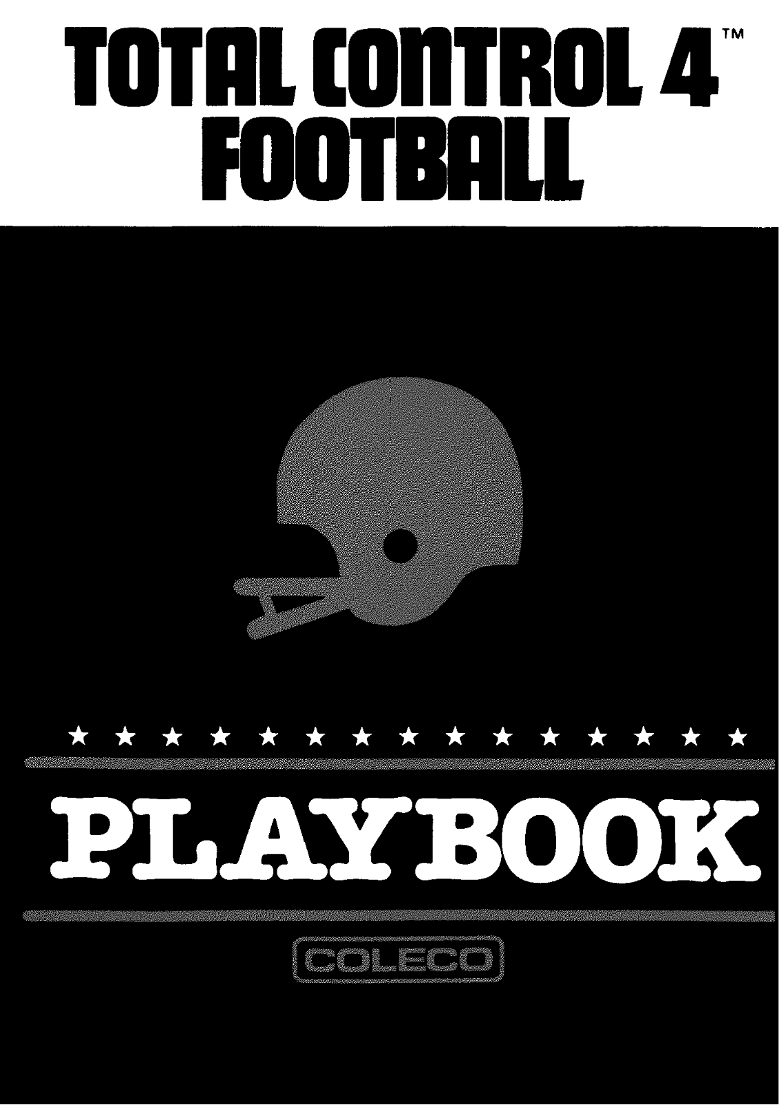 Coleco Football Playbook User Guide