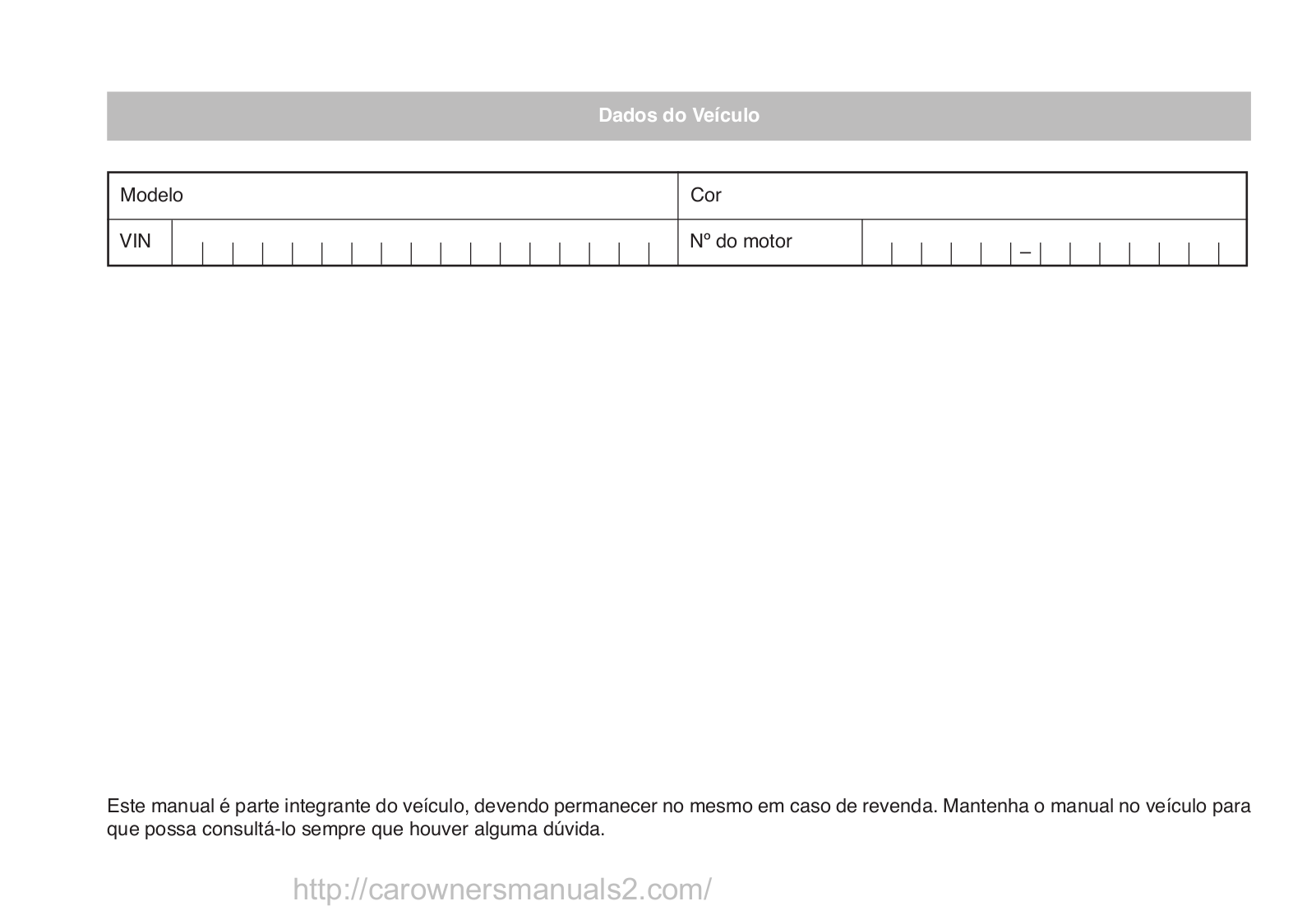 Honda City 2009 Owners Manual in Portuguese