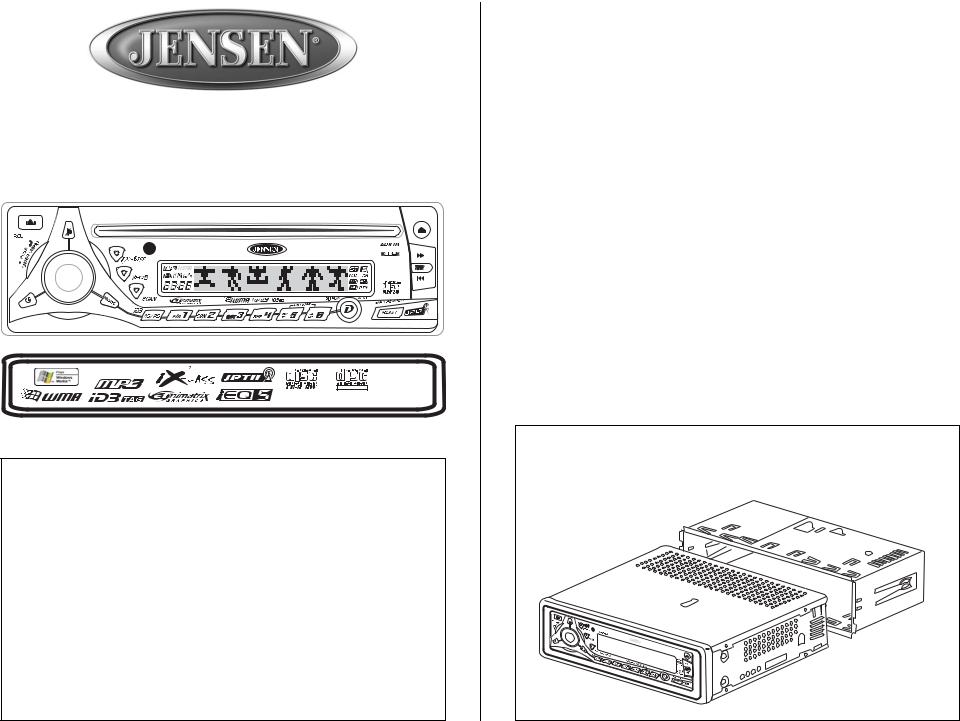Jensen MP5610 User Manual