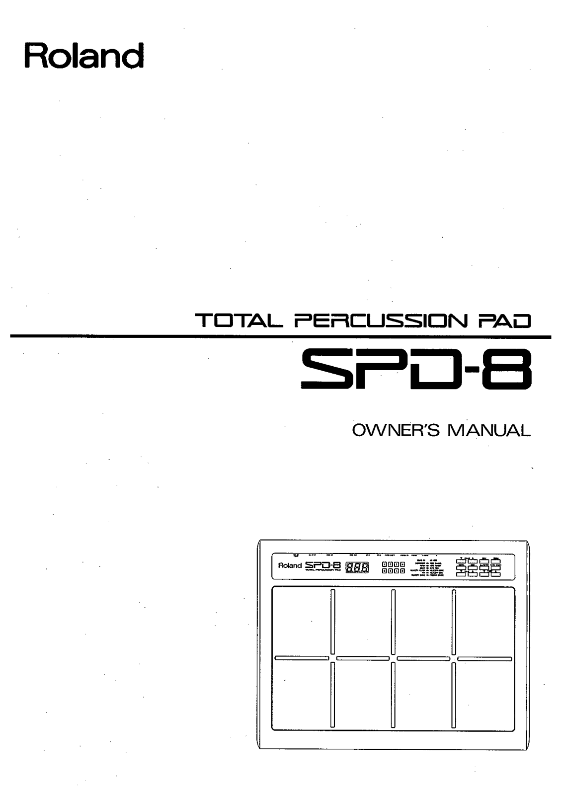 Roland SPD 8 Service Manual