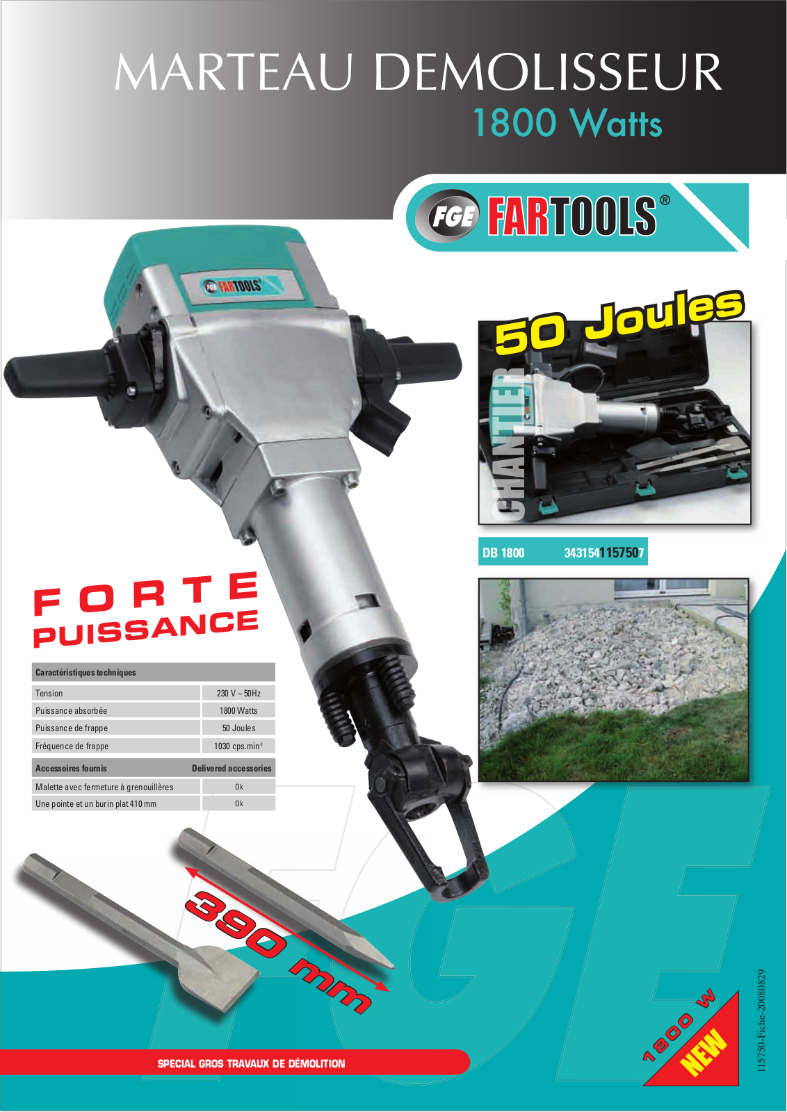 FARTOOLS DB 1800 User Manual