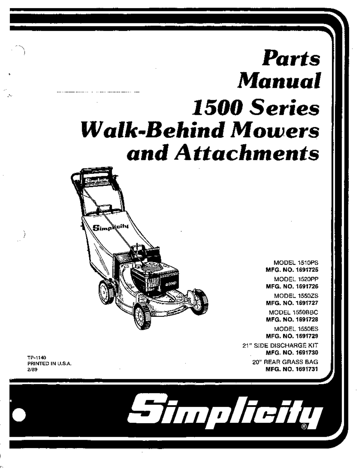 Snapper 1500 User Manual