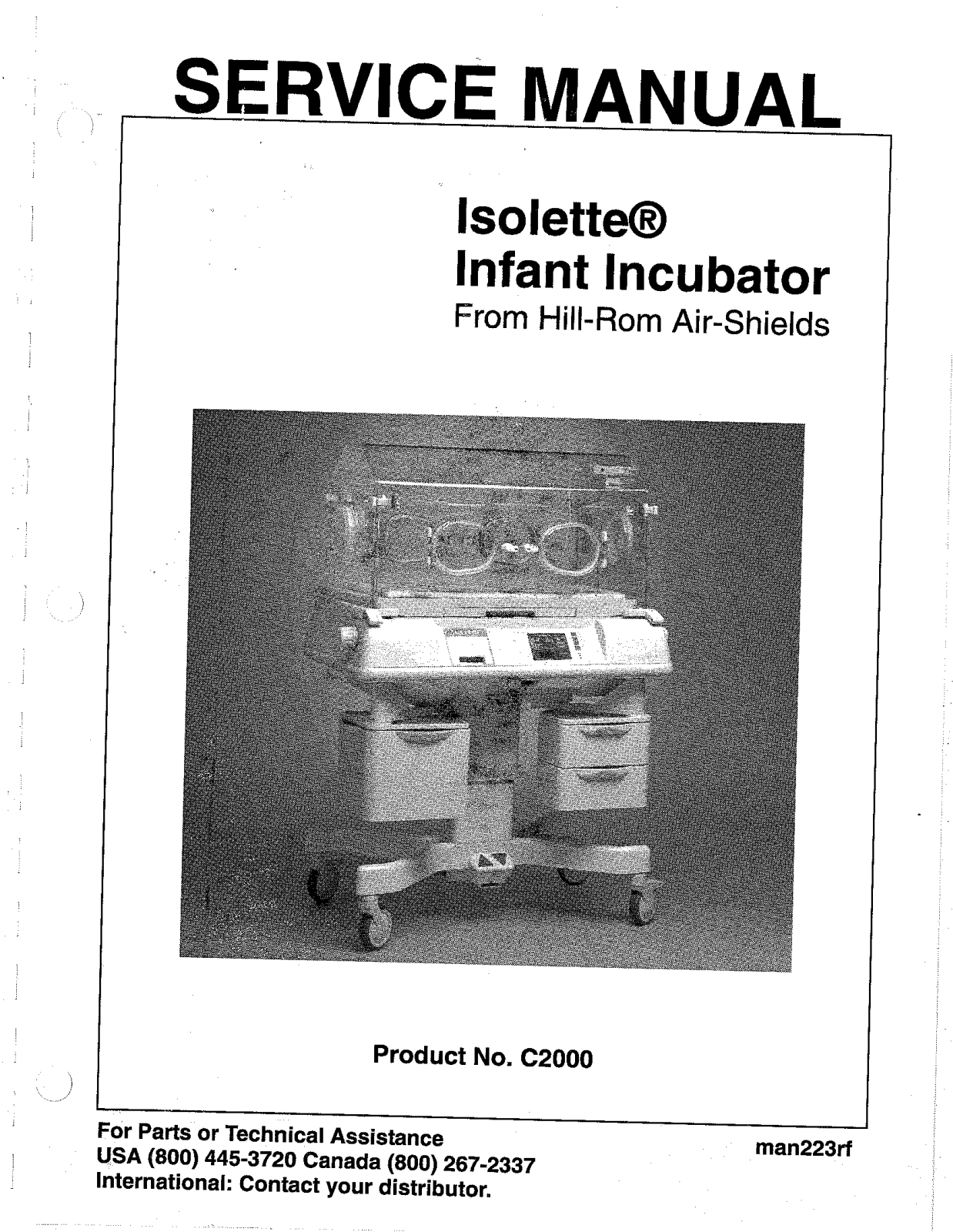 Hill-Rom Isolette Service manual