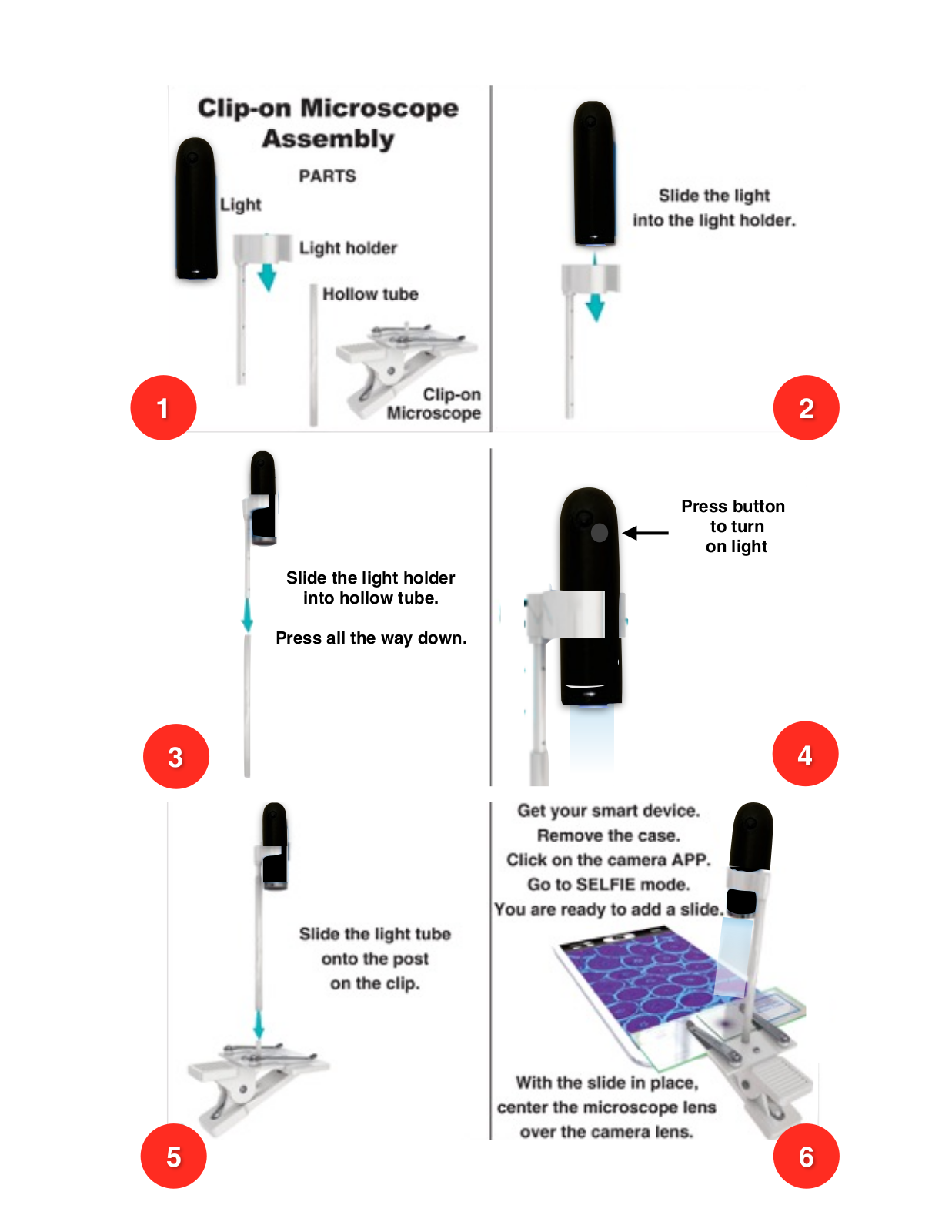 Sharper Image Clip-On Microscope User Manual