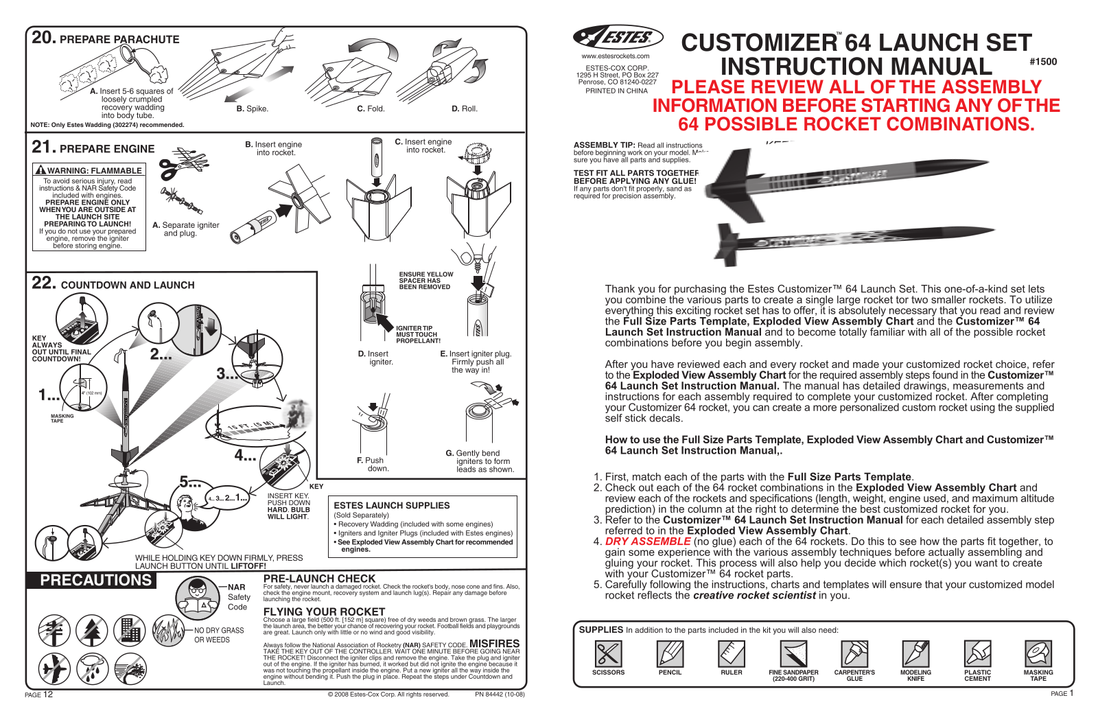 ESTES Customizer 64 User Manual