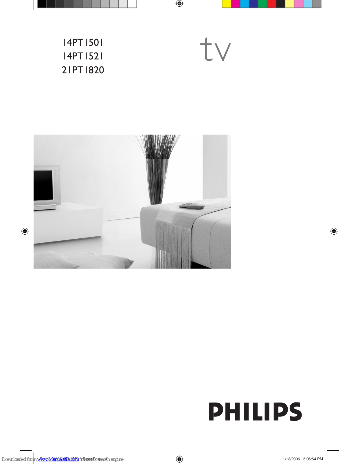 Philips 21PT1820/12, 14PT1521/12, 14PT1501/12, 14PT1501, 21PT1820 User Manual - ManualMachine.com