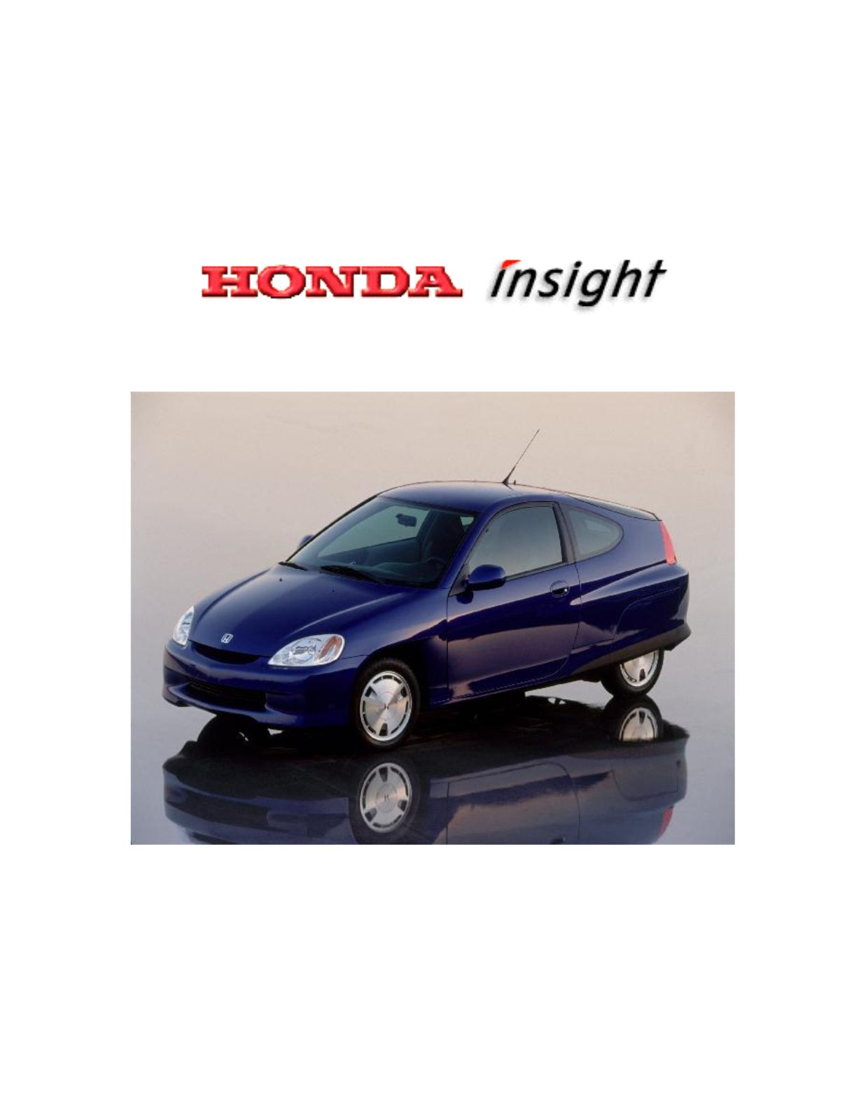 Honda Power Equipment Insight User Manual