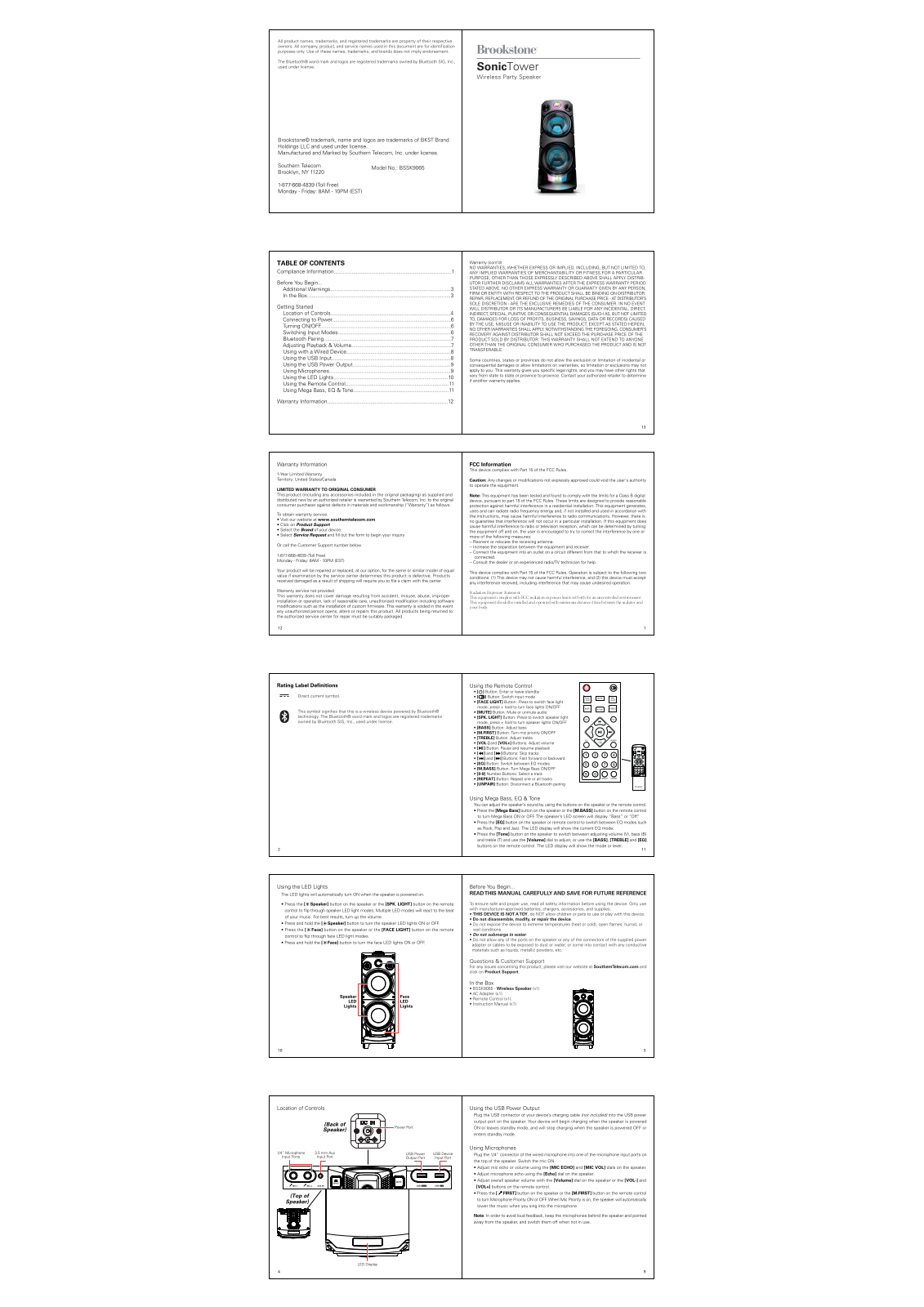 CHINA ELECTRONICS BSSK9065 User Manual