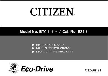 CITIZEN E31 User Manual